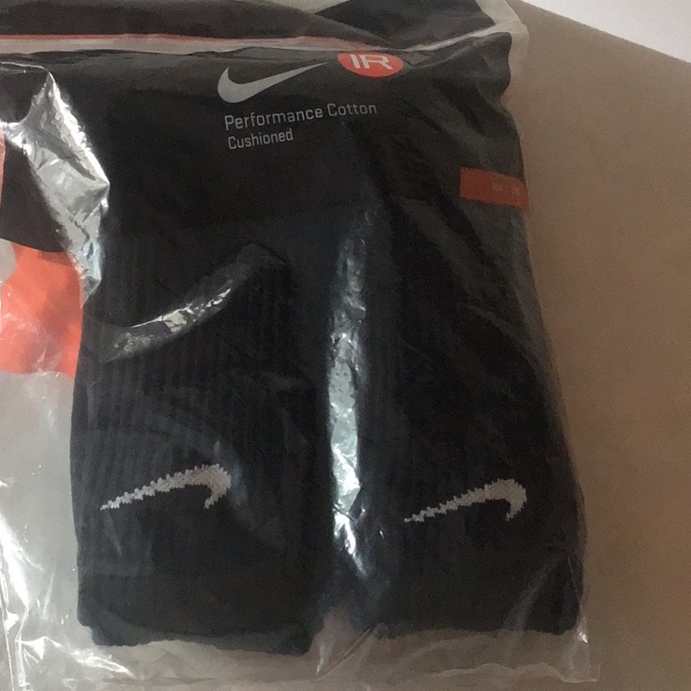Nike Black Performance Cotton Socks 4 Pairs